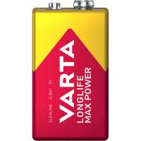 Batteri Varta Longlife Max Power 9V 1stk/pak blister