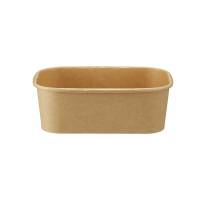 Papcontainer microovn 750ml brun 172x120x58mm 50stk/pak
