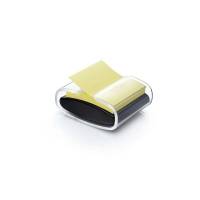 Dispenser Post-it PRO sort inkl. 1 blok Z-notes Canary yellow