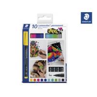 OHP-pen Lumocolor assorteret M 0,8-1mm 317 C10 permanent 10stk/pak