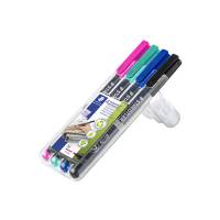 OHP-pen Lumocolor assorteret M 0,8-1mm 317 WP4-1 permanent 4stk/pak