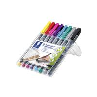 OHP-pen Lumocolor assorteret M 0,8-1mm 317 WP4-8 permanent 8stk/pak
