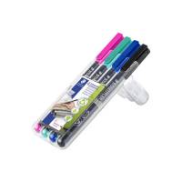 OHP-pen Lumocolor assorteret F 0,6mm 318 WP4-1 permanent 4stk/pak
