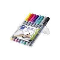 OHP-pen Lumocolor assorteret F 0,6mm 318 WP4-8 permanent 8stk/pak