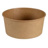 Salatbowle pap brun 500ml Ø146mm 20 oz 50stk/pak