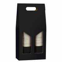 Vingaveæske sort t/2fl 3/4l sort/brilliant 20stk/pak