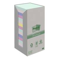 Post-it blok Recycled ass. 76x76mm 16blk/pak