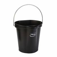 Spand Vikan 6l sort m/ hank