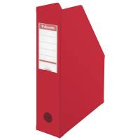Tidsskriftsamler A4 70mm Vivida PVC rød