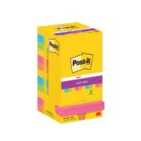 Post-it blok Super Sticky Carnival 76x76mm 12blk