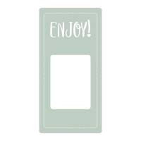 Forseglingsetiket MetoClosure Enjoy! 50x100mm grøn 500stk/rul