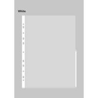 Signallomme A4 PP 105 micron hvid 100stk/pak
