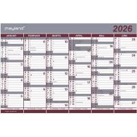 Kontorkalender Dobbelt halvårskalender 2026 26 0630 00