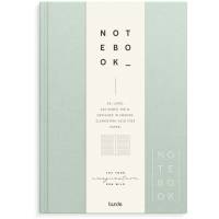 Notebook Textile A5 green lined