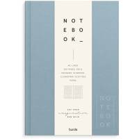 Notebook Textile A5 light blue lined