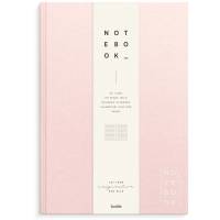 Notebook Textile A4 pink lined