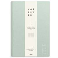 Notebook Textile A4 green lined