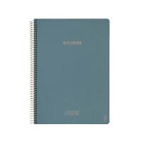 Notesbog KOZO A4 Premium Steel Blue linieret 80 sider 100g