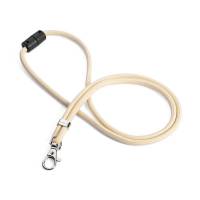 Halsbånd Durable rPET med karabinhage & sikkerhedslås længde 46cm beige 10stk/pak