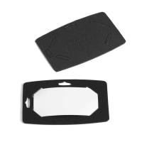 Navneskilt Durable 40x75mm genbrugspap sort 20st/pak