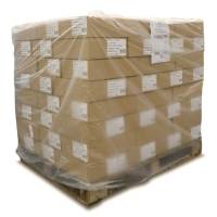 Plastikhætte i 100% genanvendt plast til 1/1-palle 1200/900x1800x0,045mm transparent