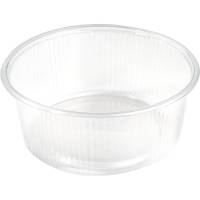 Plastbakke, F&aelig;rch, 10-250, Rund kapacitet 250, &Oslash; 101, h&oslash;jde 50 PP, transparent, pakke a 100 stk F&oslash;de