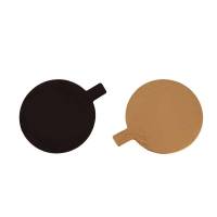 Kagepap med &oslash;re guld/sort &Oslash;9cm 200stk/pak