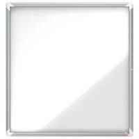 Opslagsskab glas udendørs Nobo 12xA4Hvid