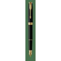 Fyldepen parker Sonnet Matte Black med Guld Trim medium spids