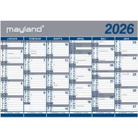 Kæmpekalender 2x6 mdr. papir 2026 (I paprør)