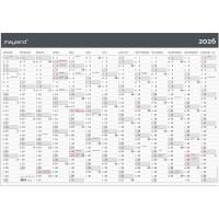 Kæmpekalender Moderne 1x13 mdr. 2026 papir rør