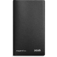 Basic månedskalender sort PP-plast 2026