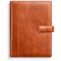 System PP ugekalender højformat brun skind 2026