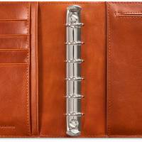 System Mini ugekalender tværformat brun skind 2026