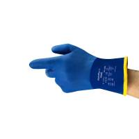 Sk&aelig;rehandske Ansell Alpha Tec Cold Pro. M nylon/polyamid, bl&aring;, pakke a