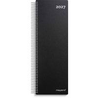 Spiralnoteringskalender dag sort PP-plast 2027