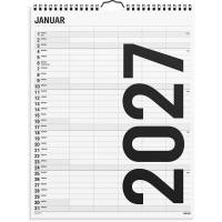 Familiekalender Black and white 5 kol. 2027