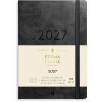 A6 Forma Deluxe ugekalender tv&aelig;rf. sort kunstskind 2027