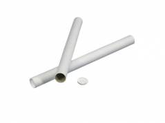 Papr&Atilde;&cedil;r rund hvid m/l&Atilde;&yen;g &Atilde;&tilde;80x2x750mm