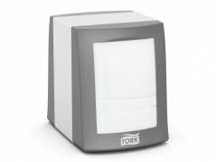 Dispenser Tork fastfold alu/plast t/servietter N2 1st/pkt