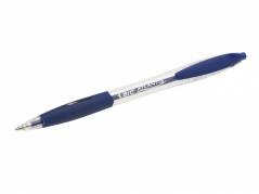 Kuglepen m/klik BIC Atlantis Refresh BP med. Bl&aring;