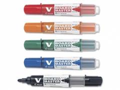 Whitebordmarker Pilot 5 ass. rund spids 2,3mm 5stk/s&Atilde;&brvbar;t