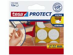 Filtpuder tesa hvide &Atilde;&tilde;22mm 12stk/pak