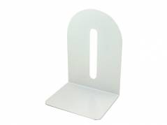 Bogst&oslash;tte metal hvid 15cm