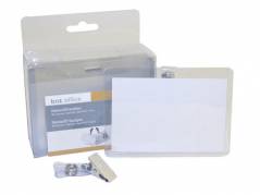 Navneskilte t/ID 60x90mm h&Atilde;&yen;rd plast liggende format