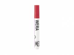 Marker WERA r&oslash;d permanent kantet spids 1-4mm