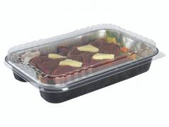 L&Atilde;&yen;g dome dPET t/foliebakke D-PET 1920ml opak 100stk/pak