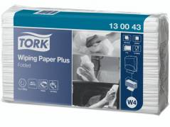Aft&Atilde;&cedil;rringspapir Tork Plus W4 2-lag hvid 130043 5x200ark