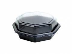 Plastbakke Octaview m/l&aring;g 8-kantet 400ml 405stk/kar