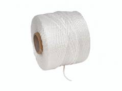 Ballepressegarn hvid 3-sl&Atilde;&yen;et m/r&Atilde;&cedil;r krydsspole 4mm 270m/rl